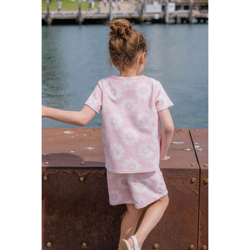 Milky Floral Terry Towelling Set image number 1
